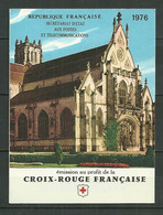 FRANCE MNH ** 1910-1911 CARNET 1976 CROIX ROUGE église De Brou Sculptures - Croix Rouge