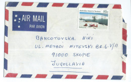 Antarctica > Australian Antarctic Territory (AAT) > Cover Via Yugoslavia 1990,stamp : Antarctic Scenes - Cartas & Documentos