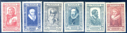 France N°587 à 592, Neuf* - (F2840) - Unused Stamps