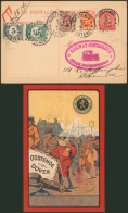 EP Au Type Carte Paquebot  "Ostende-Dover" 30C Rouge Sur Blanc (Voyageur) SBEP N°15a / Voyagé De Oostende > Ostende - Cartoline Piroscafi