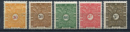 24961 Côte Des Somalis  Taxe 39/43** Type De 1938 Sans R.F   1944  TB - Sonstige & Ohne Zuordnung