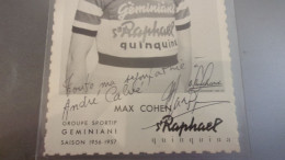 Max COHEN, Autographe Manuscrit  CYCLISME VELO - Autres & Non Classés