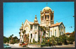 Etats Unis - Florida - Flager Memorial Church Tt. Augustine ( 1983 Florida Souvenir Co.) Passage D'une Calèche - St Augustine