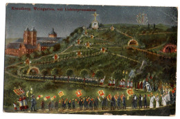 Allemagne --près Ravensburg--WEINGARTEN-Kreuzberg-- Lichterprozession....Litho...-carte Colorisée - Ravensburg