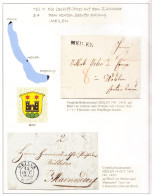 1826/1834 2 Faltbriefe Mit Stempel MEILEN. Stabstempelt Und 2 Kreisstempel. Auf Ausstellungsblatt. - ...-1845 Prephilately