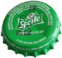 Cap Vert Capsule Couronne Crown Cap Sprite Zéro Açúcar Sugar Sucre SU - Soda