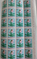 Feuillet 20 Timbres 50c Non Oblitétés Congo Belge - Blocks & Sheetlets