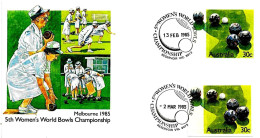 AUSTRALIA - 1985 RESERVOIR 5° Campionato Mondo Femminile Di BOCCE BOWLS Su Busta Speciale - 4217 - Bowls