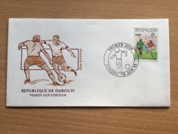 Djibouti Dschibuti 1990 FDC FIFA World Cup Soccer Football Italia Italy Italie WM Fußball Mi. 538 - Djibouti (1977-...)