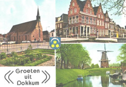 Netherlands:Holland:Dokkum Views, Windmill, Church - Dokkum