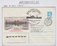 Russia Cover "30J 1. Konvoi" Ca Archangelsk 31.08.1986 (RR174) - Events & Commemorations