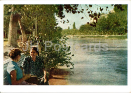 Tashkent - The Ankhor River - Old Postcard - 1957 - Uzbekistan USSR - Unused - Ouzbékistan