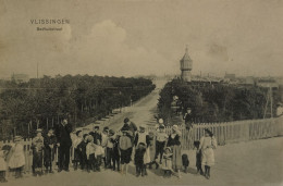 Vlissingen (Zld)  Badhuisstraat (Veel Volk) 1906 - Vlissingen