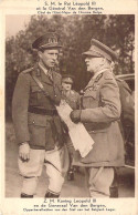 FAMILLES ROYALES - S.M. Le Roi Léopold III Et Le Général Van Den Bergen - Chef De L'état-Major - Carte Postale Ancienne - Koninklijke Families