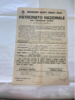 MANIFESTO CONFEDERAZIONE PATRONATO NAZIONALE SINDACATI FASCISTI ALESSANDRIA 1927 - Documents
