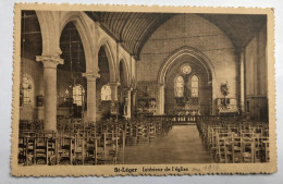 CPA Belgique Saint Léger - Intérieur De L'église - Saint-Léger