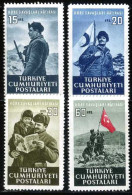 Türkiye 1952 Mi 1337-1340 Korea Volunteers | The Korean War - Used Stamps