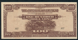 MALAYA  PM8b 100 DOLLARS 1944 #MP With Slanted Strokes Variety    UNC. - Autres - Asie