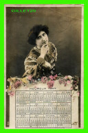 CALENDRIER - HEUREUX 1907 -  CARTE PHOTO - ÉCRITE - - Formato Piccolo : 1901-20