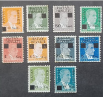 TURKEY العثماني التركي Türkiye 1939 PRESIDENT HATAY DEVLETY MNH MNHL MNG - Unused Stamps