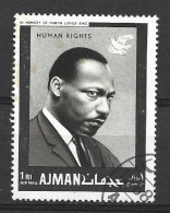 Ajman 1968  Serie Human Rights Martin Luther King Oblitéré - Martin Luther King