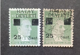 TURKEY العثماني التركي Türkiye 1939 PRESIDENT HATAY DEVLETI MNG OBLITERE - Unused Stamps