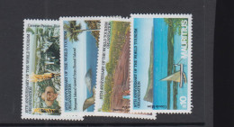 GEOLOGY -  MAURITIUS - 1985 - WORLD TOURISM ORGANISATION SET OF 4 MINT NEVER HINGED - Autres & Non Classés