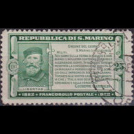 SAN MARINO 1932 - Scott# 145 Patriot Garibaldi 25c Used - Usati