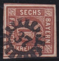 Bayern      -     Michel   -  4-II  -  Mühlrad  37    -    O     -     Gestempelt - Used