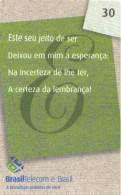 Brazil:Brasil:Used Phonecard, Brasil Telecom, 30 Units, E Letter, 2002 - Brasilien