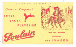 Buvard Poulain Goutez Et Comparez! Extra Lacta Pulvérisé Tous Nos Chocolats Contiennent Des Images - Cocoa & Chocolat