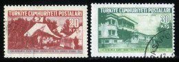 Türkiye 1955 Mi 1427-1428 18th International Congress Of Military Medicine | Field Hospital, Military Hospital - Gebraucht