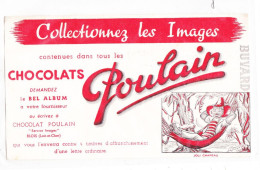 Buvard Collectionnez Les Images Contenues Dans Tous Les Chocolats Poulain - Chocolat