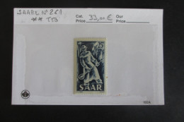 ALLEMAGNE SAARE N°256 NEUF** TTB COTE 33 EUROS VOIR SCANS - Unused Stamps