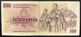 Cecoslovenska Czechoslovakia  500 KORUN 1973 Q.bb Pick 93 Lotto 4468 - Checoslovaquia