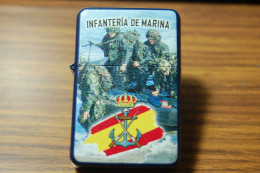 Meche-38. Mechero Imitación Zippo. Infanteria De Marina. Meche-38 - Mecheros (Pyrogenes)