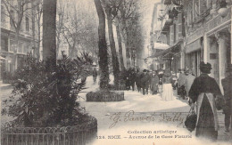 FRANCE - 06 - Nice - Avenue De La Gare Fleurie - Carte Postale Ancienne - Tráfico Rodado - Auto, Bus, Tranvía