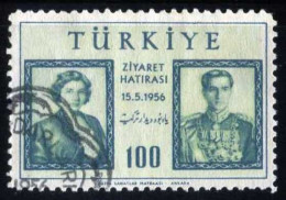 Türkiye 1956 Mi 1480 Visit Of The Shah And Queen Of Iran To Türkiye - Oblitérés