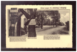 DT-Reich (021619) Postkarte Altes Lager. Kr. Jütebog - Eingang, Gelaufen 11.5.1939 - Niedergoersdorf