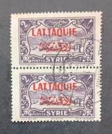 FRENCH OCCUPATION IN SYRIA LATTAQUIE 1940 AIRMAIL STAMPS OF SYRIE DE 1930 IN OVERPRINT CAT YVERT N 9 - Oblitérés