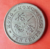 Pièce Monnaie HONG KONG  - TEN CENTS - Queen Elizabeth The Second - 1974 - Andere - Azië