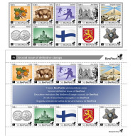 Finland 2023 BeePost Second Definitives Set Of 10 Stamps And Block Mint - Unused Stamps