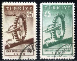 Türkiye 1956 Mi 1482-1483 Izmir International Fair - Usati