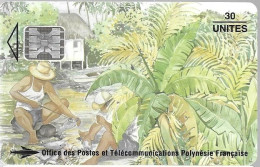 CARTE-PUCE-POLYNESIE-PF25 -SC5-30U-08/94-Les PECHEURS-N°Rouges Maigres C47100867-UTILISE-TBE- - Polynésie Française