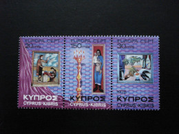 Chypre (Grèce) - Europa 1975  "Tableaux"  Y.T. 420/422 - Neuf ** - Mint MNH - 1975