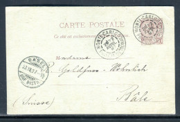 Monaco - Entier Postal De Monte Carlo Pour La Suisse En 1897 - Référence  A 44 - Postal Stationery