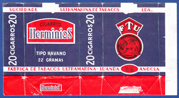 Angola, Portugal 1960 To 1970, Packet Of Cigarrettes - Herminios / Sociedade Ultramarina De Tabacos, Luanda Angola - Sigarettenkokers (leeg)