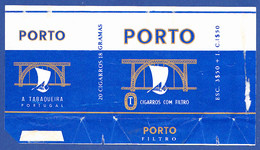 Portugal 1960 To 1970, Packet Of Cigarettes - PORTO Dark Blue / A Tabaqueira, Lisboa - Zigarettenetuis (leer)