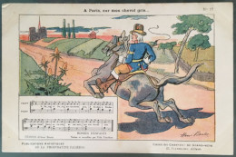 A Paris Sur Mon Cheval Gris.... Illustrateur Henri BOUTET. Extrait Des Chansons De Grand-mère. - Boutet