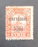 FRENCH OCCUPATION IN SYRIA LATTAQUIE 1940 STAMPS OF SYRIE DE 1930 IN OVERPRINT CAT YVERT N 21 MNH - Ongebruikt